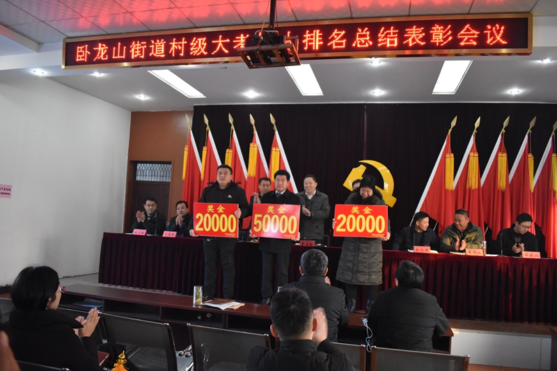 卧龙山街道召开村级大排名大考核表彰总结大会